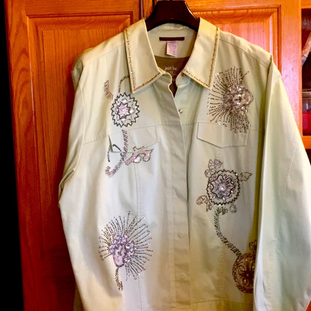 Jean jacket. Blaine Trump. Excellent condition.